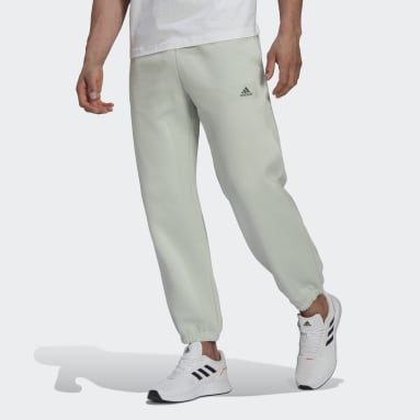 Men Sportswear Green Essentials FeelVivid Cotton fleece Straight Leg Sweat Pants