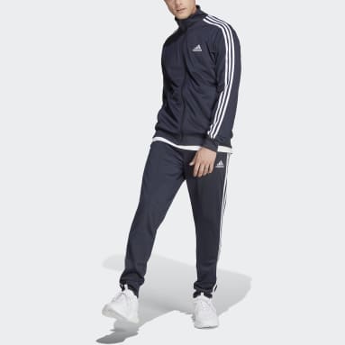 Mænd Sportswear Blå Basic 3-Stripes Tricot træningsdragt