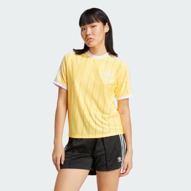 アディカラースリーストライプス ピンストライプ半袖Tシャツ