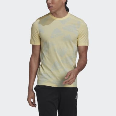 Remera Essentials BrandLove Logo Amarillo Hombre Sportswear