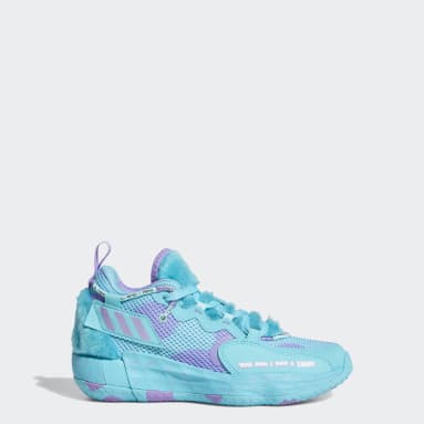 Kids Basketball Turquoise Dame 7 EXTPLY Sulley Shoes