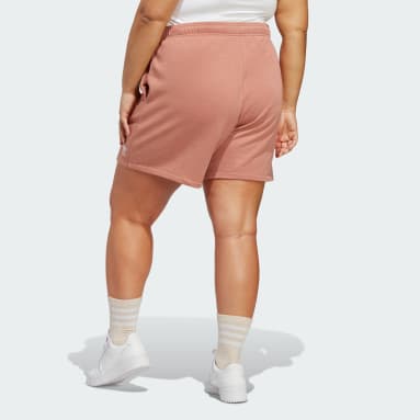 Frauen Originals Essentials+ Made with Hemp Shorts – Große Größen Braun