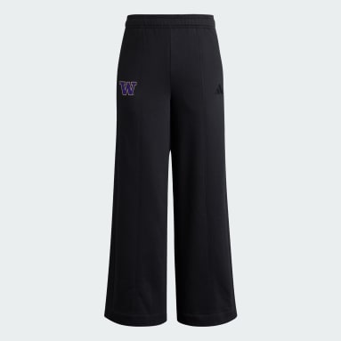 Washington Huskies Women's Exclusive 3-Stripes Fleece Wide Leg Pant