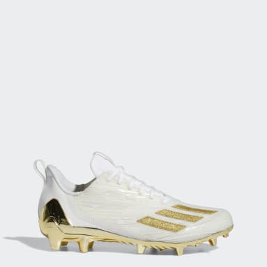 adidas football cleats gold and white