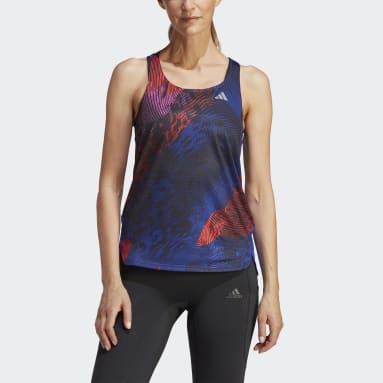 Kvinder Løb Blå Adizero Running tanktop
