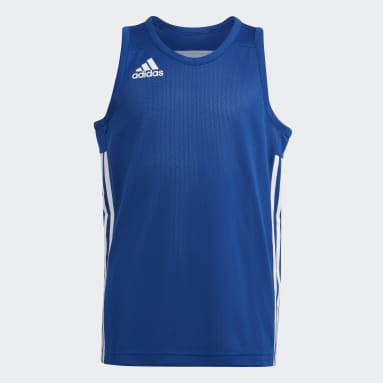Kinderen Basketbal blauw 3G Speed Reversible Shirt