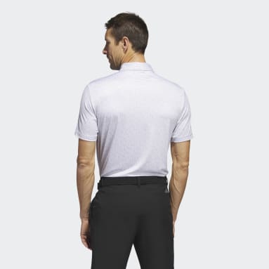 Ultimate365 Allover Print Golf Polo Shirt Bialy