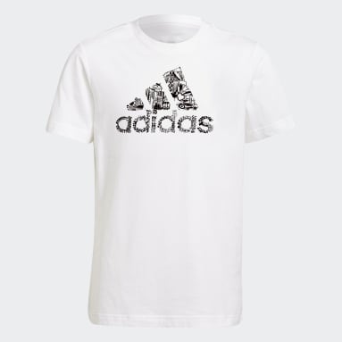 Youth 8-16 Years Training White Badge of Sport Youth Tee