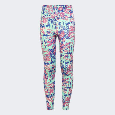 Leggings 7/8 com Cintura Subida AEROREADY Train Essentials Bege Raparigas Ginásio E Treino