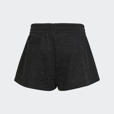Girls Sportswear Svart Future Icons Cotton Loose Shorts
