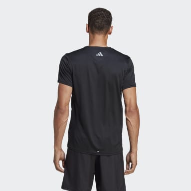Remera Brand Love Estampada Negro Hombre Running
