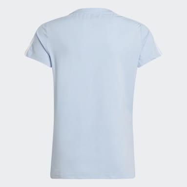 Camiseta de Entrenamiento Train Essentials AEROREADY 3 Rayas Ajuste Ceñido Azul Niña Sportswear