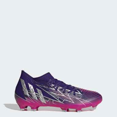 Football Purple Predator Edge.3 Firm Ground Boots
