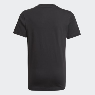 T-shirt Essentials Nero Ragazzo Sportswear