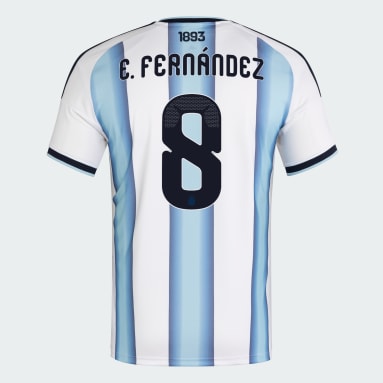 Argentina 26 Home Fernandez Jersey