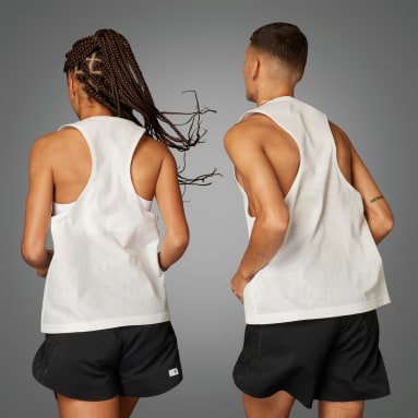 Camiseta sin mangas Made to Be Remade (Género neutro) Blanco Running