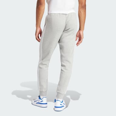 Jogging Homme Gris Adidas HL2297 - Taille et chevilles élastiquées - Bandes  le long des jambes