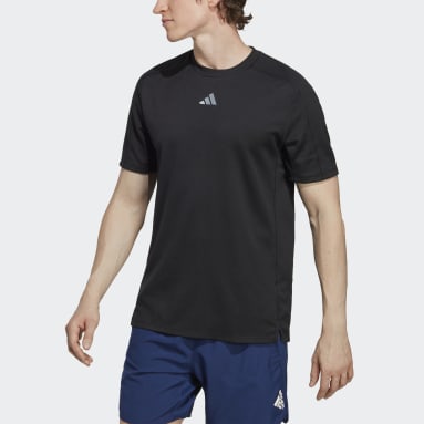 Männer Fitness & Training Workout T-Shirt Schwarz