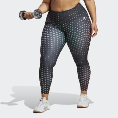 Kvinder Fitness Og Træning Sort Train Essentials Brand Love High-Waisted Full-Length Plus Size leggings