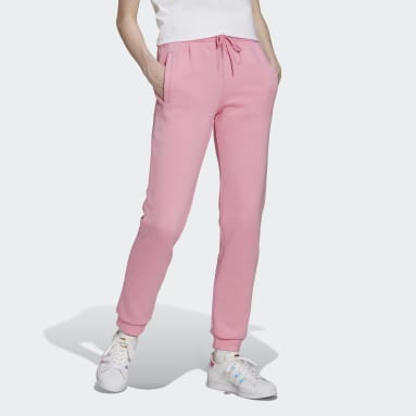 Pants Ajustados con Puño de Felpa Adicolor Essentials Rosa Mujer Originals