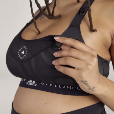 Frauen adidas by Stella McCartney adidas by Stella McCartney High Support Stillfunktion Sport-BH – Umstandsmode Schwarz