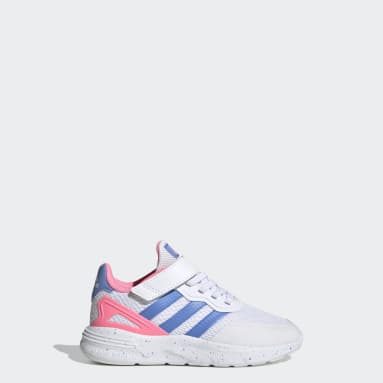 Kids Sportswear White Nebzed Elastic Lace Top Strap Shoes