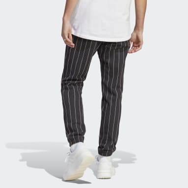 Herr Sportswear Svart Pinstripe Fleece Pants