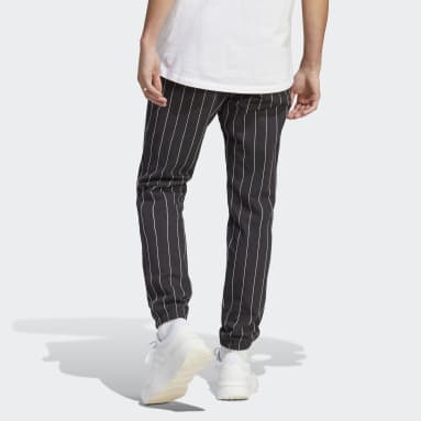 Muži Sportswear čierna Tepláky Pinstripe Fleece
