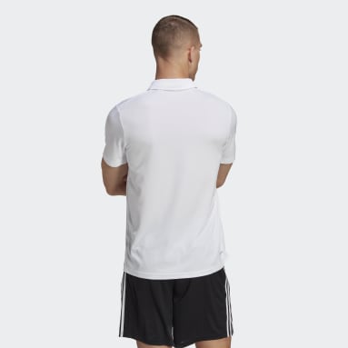 남성 Gym & Training White 트레이닝 에센셜 트레이닝 폴로 셔츠