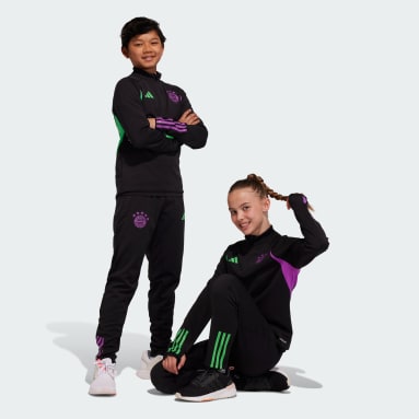 Pantaloni da allenamento Tiro 23 Junior FC Bayern München Nero Bambini Calcio