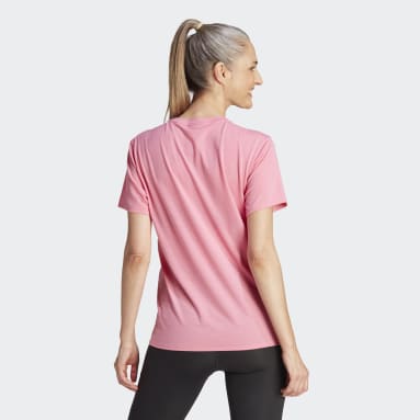 T-shirt 3-Stripes Train Icons Rosa Mulher Ginásio E Treino