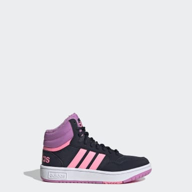 Sapatilhas de Basquetebol e Lifestyle Hoops Mid Azul Criança Basquetebol
