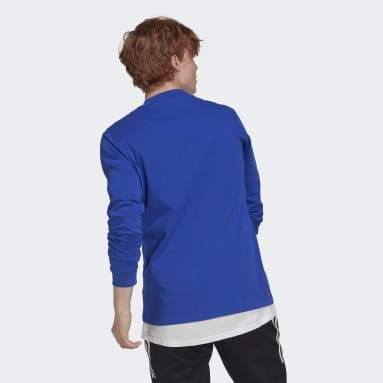 Camiseta Manga Larga Azul Hombre Sportswear