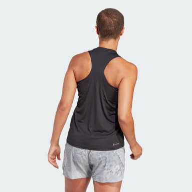 Polera sin Mangas Run It Negro Mujer Running
