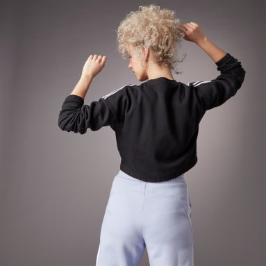 Hyperglam Crop Crew Genser Svart
