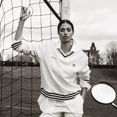 Polera Cuello V Sporty & Rich Blanco Mujer Originals