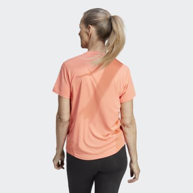 T-shirt Own the Run Arancione Donna Running