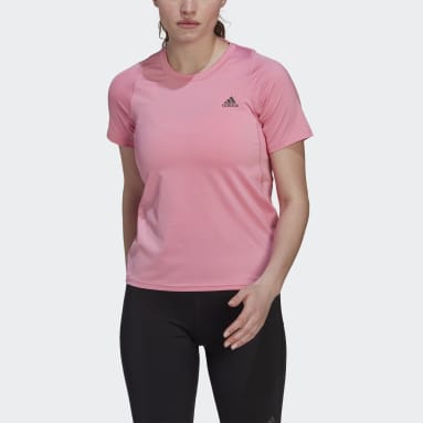 Frauen Running Run Fast Parley Ocean Plastic Running T-Shirt Rosa