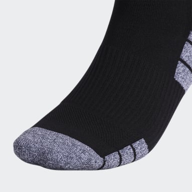Soccer Black 3-Stripes Hoop OTC Socks