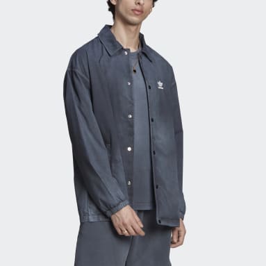 Men Lifestyle Black Essentials+ Dye Coach Shirt