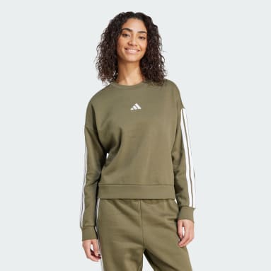 Essentials 3-Stripes Fleece Sweatshirt