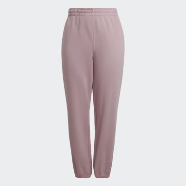 Women's Originals Purple Adicolor Essentials Pants (Plus Size)