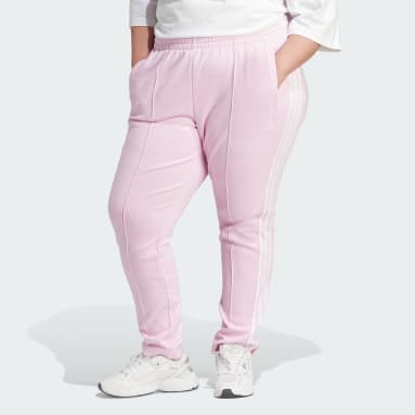 adidas Originals split front track pant in pink