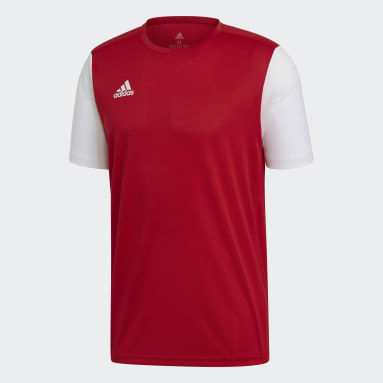 ผู้ชาย ฟุตบอล สีแดง เสื้อฟุตบอล Estro 19