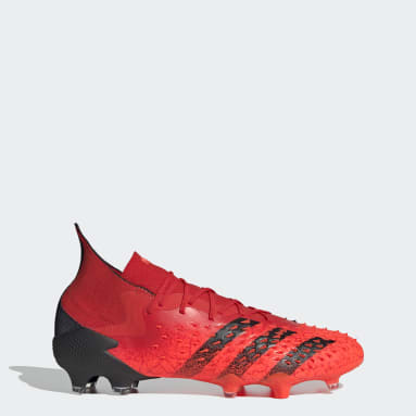 Zapatos de Fútbol Predator Freak.1 Terreno Firme Rojo Hombre Fútbol