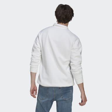 Sweat-shirt zip 1/4 blanc Hommes Sportswear