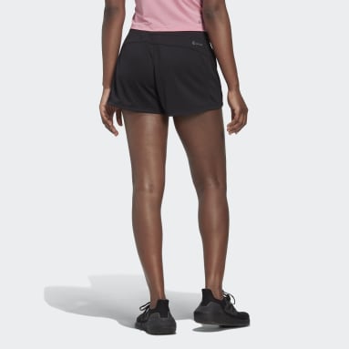 Women's Training Black Pacer 3-Bar Knit Shorts