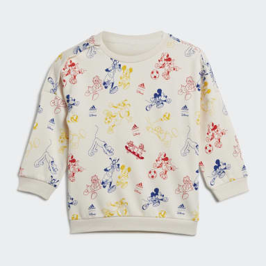 Conjunto de Sudadera y Pants Mickey Mouse adidas x Disney Blanco Niño Sportswear
