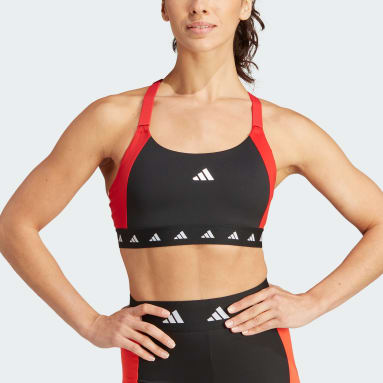 BRASSIÈRE ADIDAS - PROTÈGE-POITRINE INTÉGRÉ - Noir/Blanc