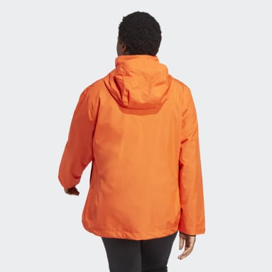 Women TERREX Orange Terrex Multi RAIN.RDY 2-Layer Rain Jacket (Plus Size)